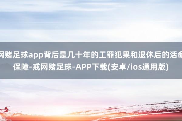 网赌足球app背后是几十年的工罪犯果和退休后的活命保障-戒网赌足球-APP下载(安卓/ios通用版)