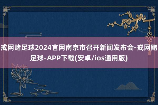 戒网赌足球2024官网南京市召开新闻发布会-戒网赌足球-APP下载(安卓/ios通用版)