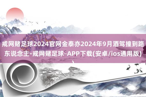 戒网赌足球2024官网金泰亦2024年9月酒驾撞到路东说念主-戒网赌足球-APP下载(安卓/ios通用版)