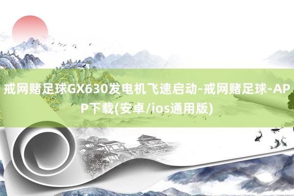 戒网赌足球GX630发电机飞速启动-戒网赌足球-APP下载(安卓/ios通用版)