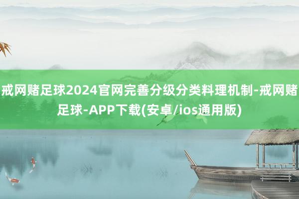 戒网赌足球2024官网完善分级分类料理机制-戒网赌足球-APP下载(安卓/ios通用版)
