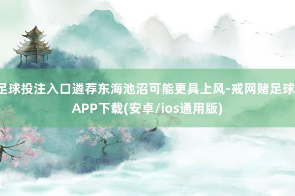 足球投注入口遴荐东海池沼可能更具上风-戒网赌足球-APP下载(安卓/ios通用版)