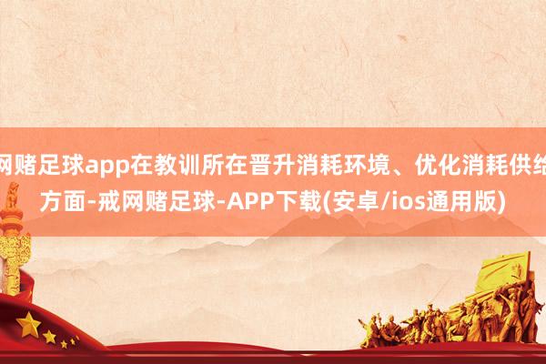 网赌足球app在教训所在晋升消耗环境、优化消耗供给方面-戒网赌足球-APP下载(安卓/ios通用版)
