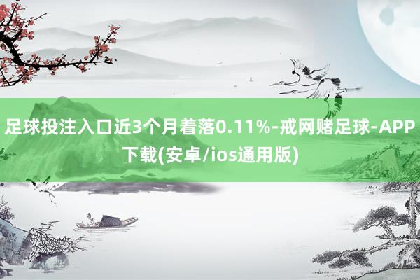 足球投注入口近3个月着落0.11%-戒网赌足球-APP下载(安卓/ios通用版)