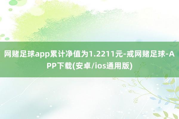 网赌足球app累计净值为1.2211元-戒网赌足球-APP下载(安卓/ios通用版)