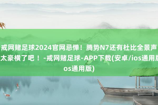 戒网赌足球2024官网忌惮！腾势N7还有杜比全景声，太豪横了吧 ！-戒网赌足球-APP下载(安卓/ios通用版)