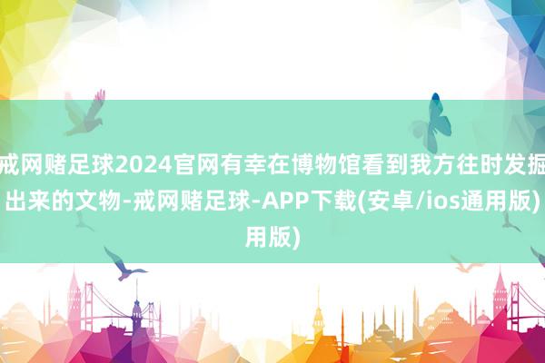 戒网赌足球2024官网有幸在博物馆看到我方往时发掘出来的文物-戒网赌足球-APP下载(安卓/ios通用版)