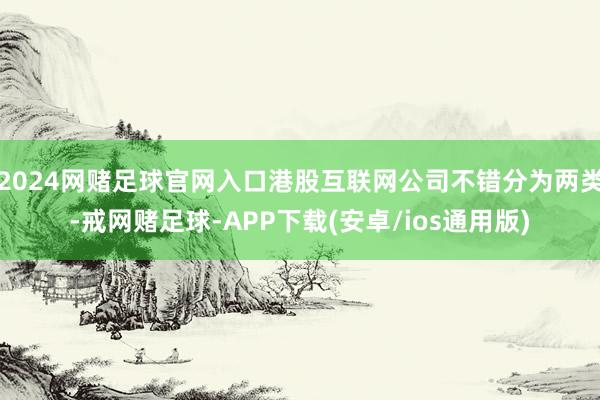 2024网赌足球官网入口港股互联网公司不错分为两类-戒网赌足球-APP下载(安卓/ios通用版)