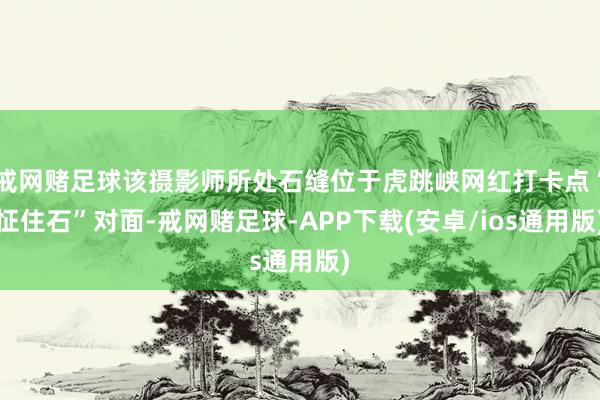 戒网赌足球该摄影师所处石缝位于虎跳峡网红打卡点“怔住石”对面-戒网赌足球-APP下载(安卓/ios通用版)