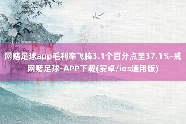 网赌足球app毛利率飞腾3.1个百分点至37.1%-戒网赌足球-APP下载(安卓/ios通用版)