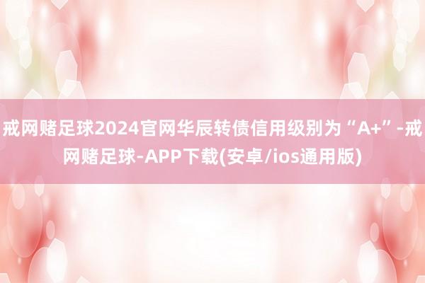 戒网赌足球2024官网华辰转债信用级别为“A+”-戒网赌足球-APP下载(安卓/ios通用版)