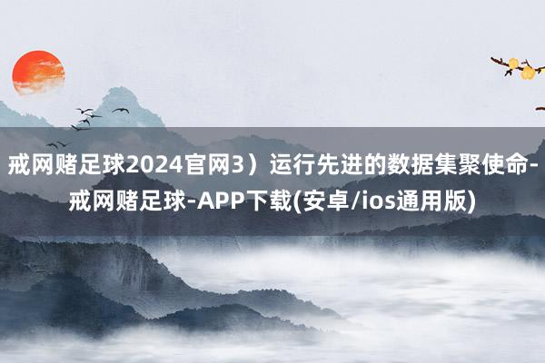 戒网赌足球2024官网  3)运行先进的数据集聚使命-戒网赌足球-APP下载(安卓/ios通用版)