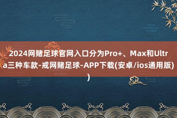 2024网赌足球官网入口分为Pro+、Max和Ultra三种车款-戒网赌足球-APP下载(安卓/ios通用版)