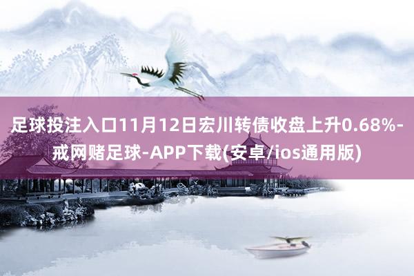 足球投注入口11月12日宏川转债收盘上升0.68%-戒网赌足球-APP下载(安卓/ios通用版)