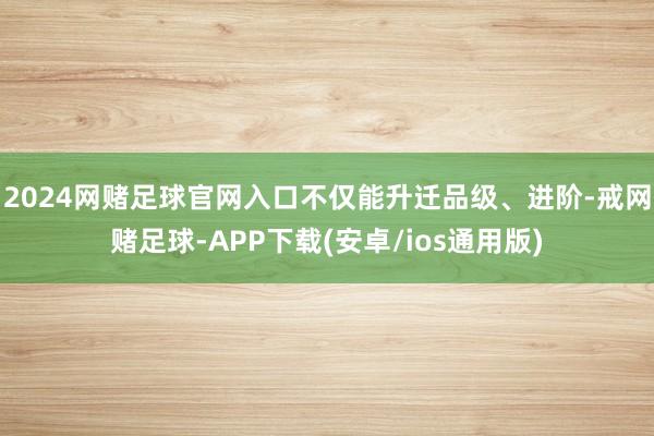 2024网赌足球官网入口不仅能升迁品级、进阶-戒网赌足球-APP下载(安卓/ios通用版)