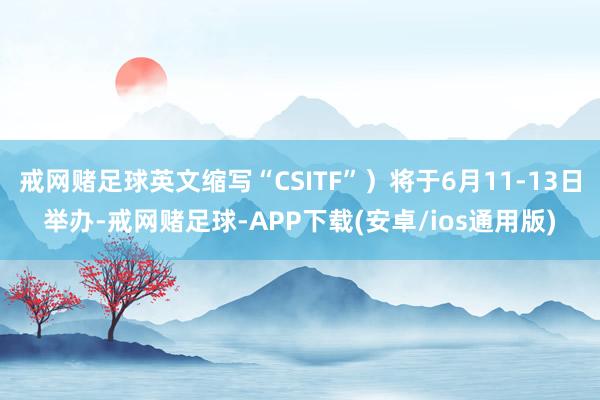 戒网赌足球英文缩写“CSITF”）将于6月11-13日举办-戒网赌足球-APP下载(安卓/ios通用版)