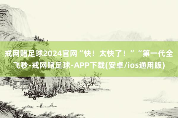 戒网赌足球2024官网“快！太快了！”　　“第一代全飞秒-戒网赌足球-APP下载(安卓/ios通用版)
