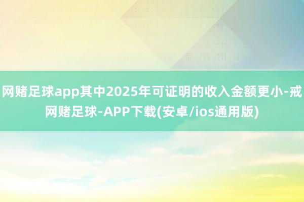 网赌足球app其中2025年可证明的收入金额更小-戒网赌足球-APP下载(安卓/ios通用版)