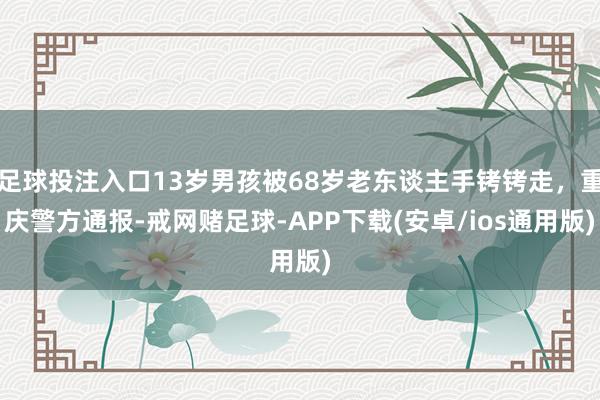 足球投注入口13岁男孩被68岁老东谈主手铐铐走，重庆警方通报-戒网赌足球-APP下载(安卓/ios通用版)
