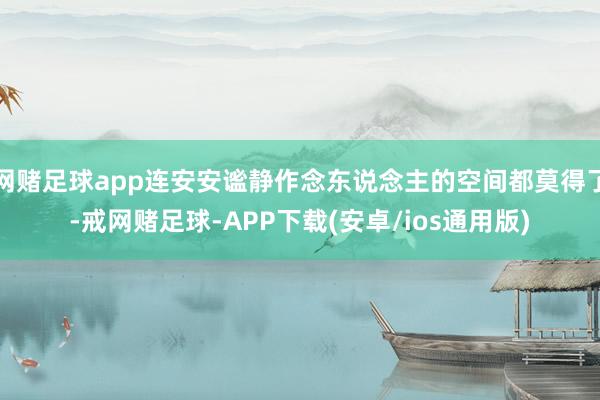 网赌足球app连安安谧静作念东说念主的空间都莫得了-戒网赌足球-APP下载(安卓/ios通用版)