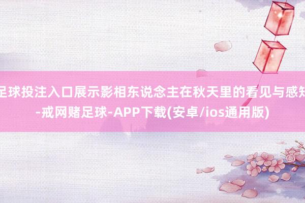 足球投注入口展示影相东说念主在秋天里的看见与感知-戒网赌足球-APP下载(安卓/ios通用版)